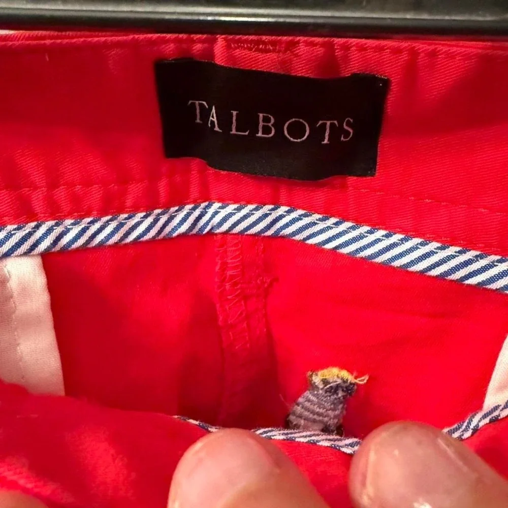 Talbots frenchie Red chino trousers. Size: 16